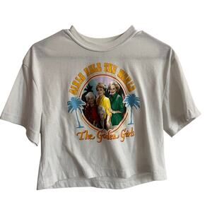 The Golden Girls Women's Cropped Graphic‎ T-Shirt Sz S Sofia Blanch Rose Dorothy